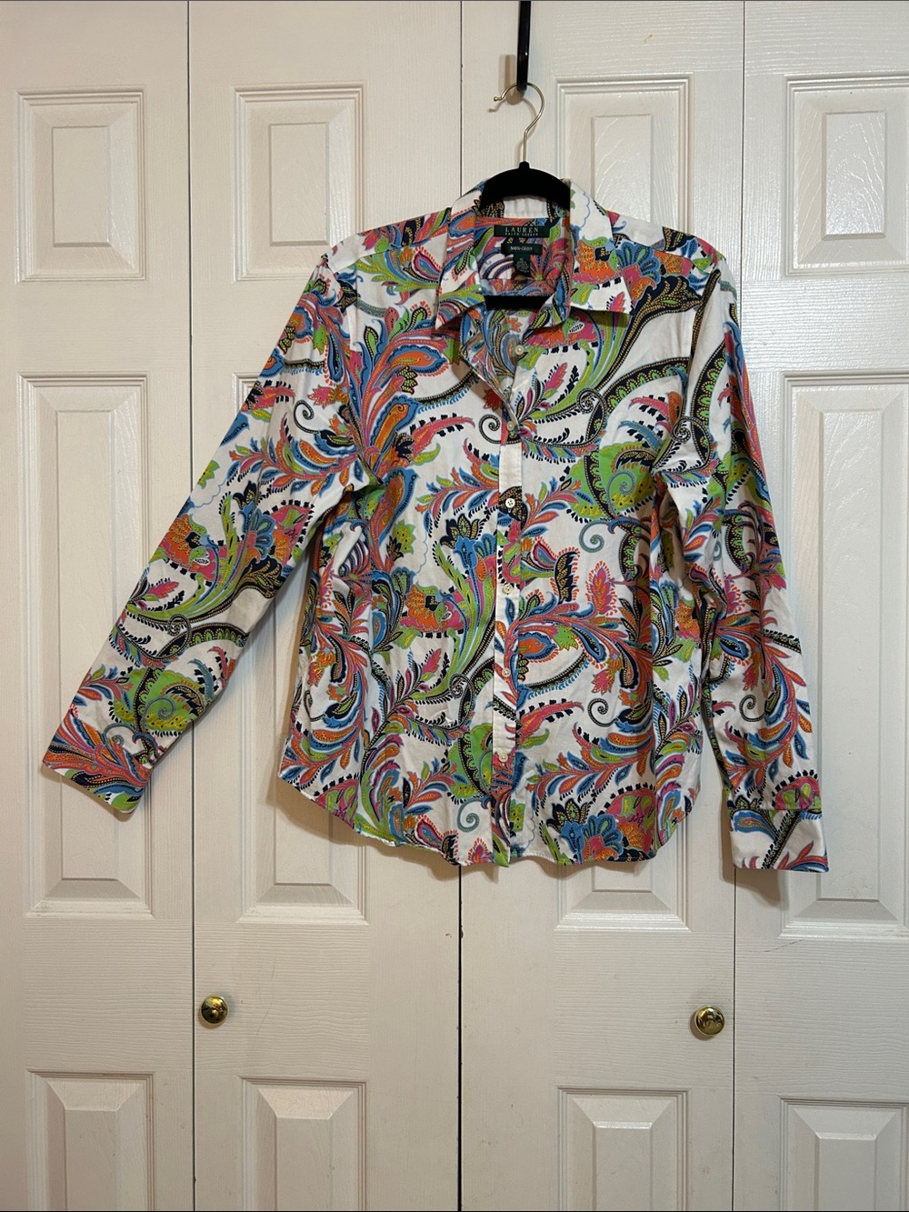 Ralph Lauren Multicolor Paisley Button-Down Shirt